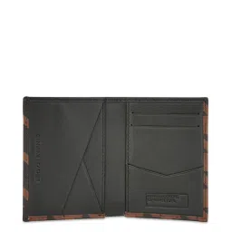 United Colors of Benetton Catarino Tan Leather Printed Bi-Fold Wallet image 4