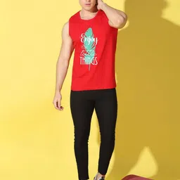 WOOSTRO Men Pack of 2 Typography Printed Slim Fit T-shirt image 2