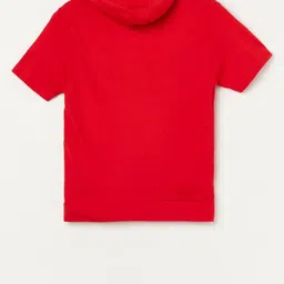 Fame Forever by Lifestyle Boys Printed Pure Cotton Hooded Applique T-shirt image 3