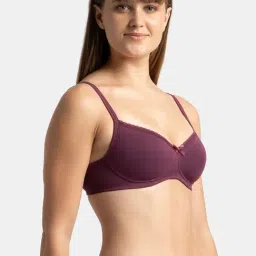 Jockey 1723 Prune Wirefree Padded Medium Coverage T-Shirt Bra image 3