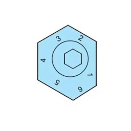 STEEL-SMITH Uneven Hex Type Nut with Bolt Serrated Surface 17000 N Clamping Force, 88 N.m Screw Stroke, 3103-01S image 2