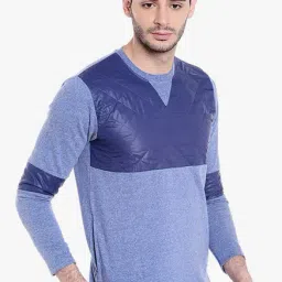 Campus Sutra Blue Full Sleeves Sweatshirt image 3