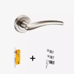 Dorset Onix ML ON OR Combo Lock Sets with Knob and Key Cylinder (70 mm) -SC Finish-picture-16