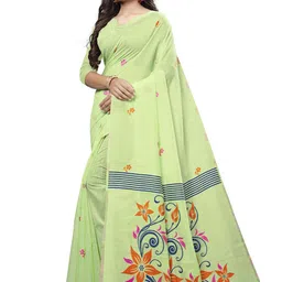 KALINI Floral Printed Saree With Tasseled image 2