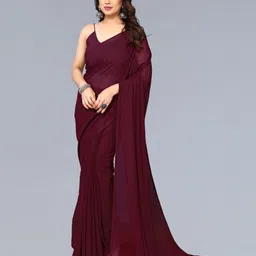 Moda Rapido Solid Designer Saree-image-2