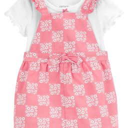 Carter's Baby 2-Piece Bodysuit & Floral Skirtall Set- Pink-picture-45