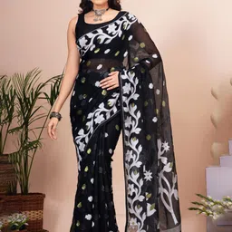 Crochetin Woven Design Ready to Wear Jamdani Saree-picture-30