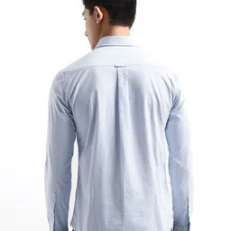 U.S. Polo Assn. Tailored Fit Vertical Stripes Striped Cotton Shirt image 4