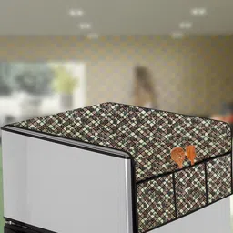 The Furnishing Tree Multi Printed Side Storage Fridge Cover-picture-4