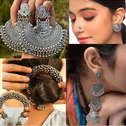 ISLANA Beaded Oxidised Jewellery Set-picture-15