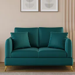 ARRA Green Velvet 1 Seater Sofa-picture-11