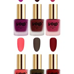 VOLO Set Of 6 Velvet Matte Nail Polish-8 ml Each image 1