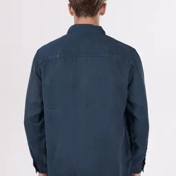 Celio Men Classic Oversized Fit Solid Spread Collar Casual Shirt image 3