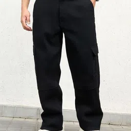 Hubberholme Men Straight Fit Cotton Cargo Jeans-picture-44