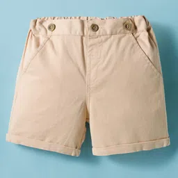 toffyhouse Toffy House Cotton Knit Half Sleeves Shirt with Suspenders Attached & Shorts Set with With Bow & Checks - Blue & Tan image 5