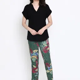 Oxolloxo Women Black Solid Top-image-43