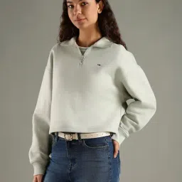 Tommy Hilfiger Green Cotton Regular Fit Sweatshirt image 3