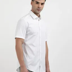Calvin Klein White Cotton Slim Fit Shirt image 4
