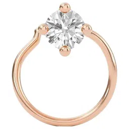 SHINE ETERNAL Lab Grown Diamond 14k (585) Rose Gold Petite Nose Pin for Women-picture-37