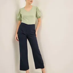 SALT Attire Green Plain Top image 4