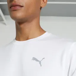 Puma White Regular Fit Sports T-Shirt image 4