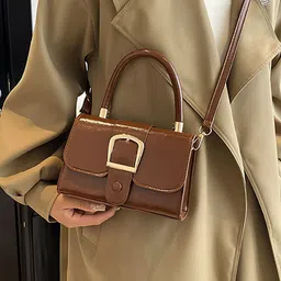 LULU & SKY PU Structured Satchel-picture-11