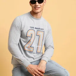 Forever 21 Grey Regular Fit Printed Sweatshirt image 4