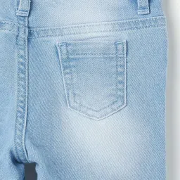 Juniors by Lifestyle Blue Embroidered Jeans image 4