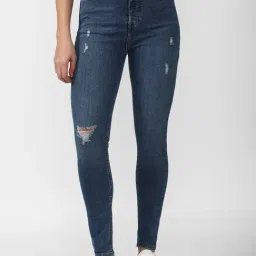 FOREVER 21 WOMEN HIGH WAIST SKINNY FIT REGULAR LENGTH JEANS-picture-18