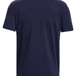Under Armour Blue Cotton Loose Fit Sports T-Shirt image 4