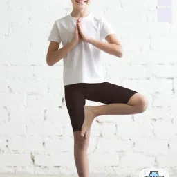 TWIN BIRDS Kids White & Brown Solid Shorts (Pack Of 3) image 4