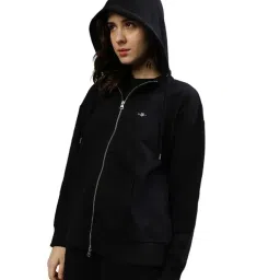 Gant Black Relaxed Fit Hoodie image 4