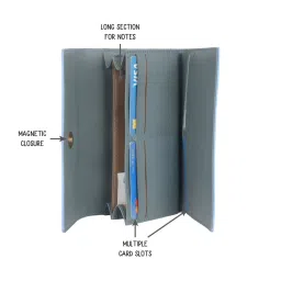 Baggit Blue Small Tri-Fold Wallet for Women image 4