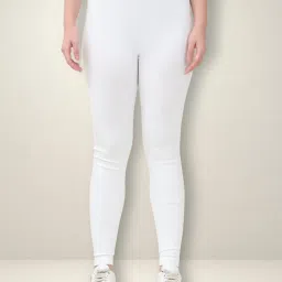 Gracit White & Beige Solid Tights (Pack of 2) image 4