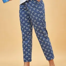 Dreamz by Pantaloons Blue Cotton Printed Pyjamas image 4