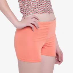 La Intimo Coral Solid Fash Melange Resort Beach Wear Boyshorts image 4