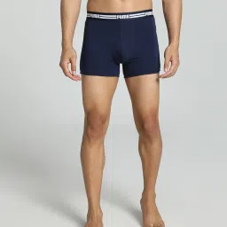 Puma Navy & Star Sapphire Cotton Regular Fit Trunks - Pack Of 2 image 4