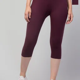 UllasPemium Women Cotton Pack of 2 Skinny Fit Capris-image-5
