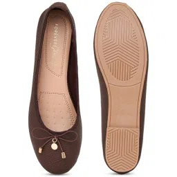 Forever Glam by Pantaloons Women's Brown Flat Ballets image 4