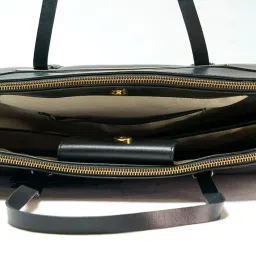RI2K London Black Leather Large Handbag image 4