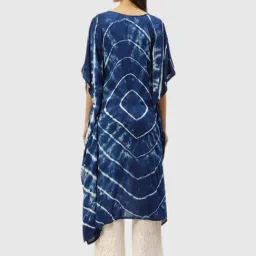 Maaesa Blue Tie Dye Kurta image 2