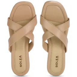 Paragon Women's Pink Cross Strap Sandals image 4