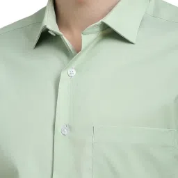 Louis Philippe Green Slim Fit Shirt image 4