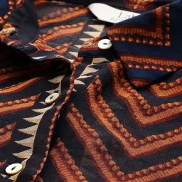 Label Ritu Kumar Navy Danielle Shirt With Camisole image 4