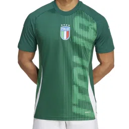 Adidas Green Regular Fit Printed Jersey image 4