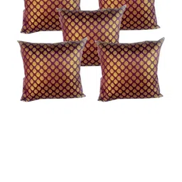 pink parrot Pinkparot Artsilk 12x12 inch cushion cover set of 5 pcs-picture-38