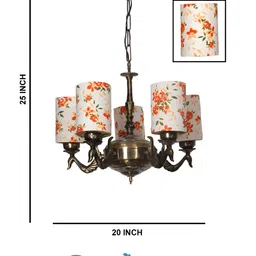 Devansh White Traditional Ceiling Lamp image 3