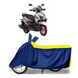 Auto Pearl Two Wheeler Cover for Yamaha Ray ZR BS6 - Yellow, Blue-picture-17