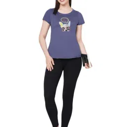 Soie Blue Printed T-Shirt image 4