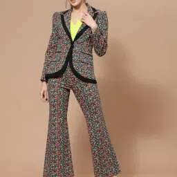 KASSUALLY Multicolor Cotton Floral Print Co-Ord Set-picture-27